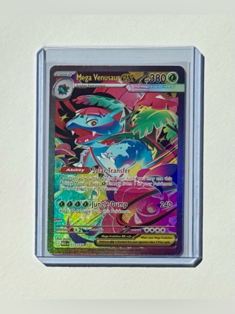 Mega Venusaur EX SIR Mega Evolutions MEG EN 177/132 Fan Art DIY Custom Card